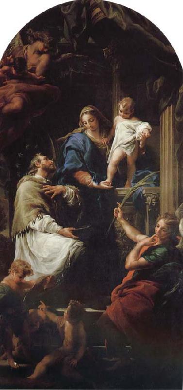 Pompeo Batoni Notre Dame, and the Son in St. John's Nepomuk oil painting picture